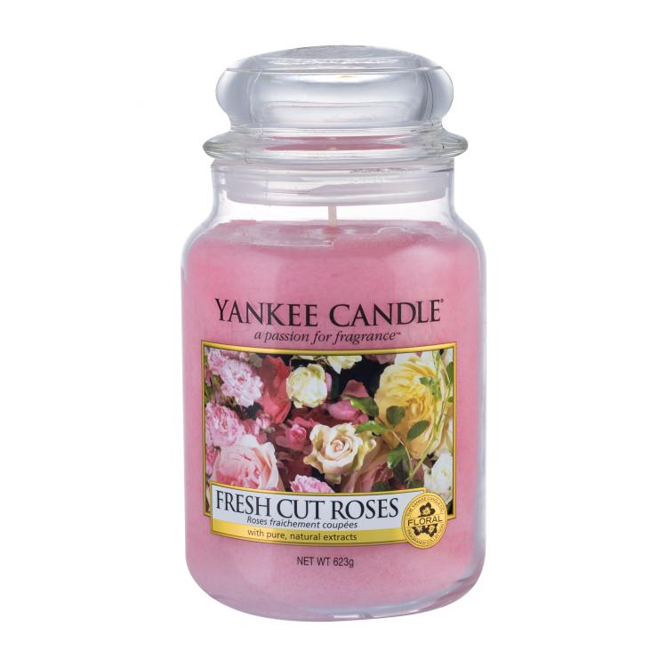Yankee Candle Fresh Cut Roses Dišeča svečka 623 g