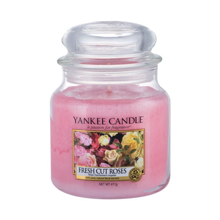 Yankee Candle Fresh Cut Roses Dišeča svečka 411 g