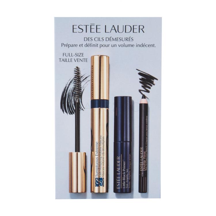 Estée Lauder Sumptuous Extreme Darilni set maskara 8 ml + podlaga za maskaro Little Black Primer 2,8 ml + črtalo za oči Double Wear 8 g 01 Onyx