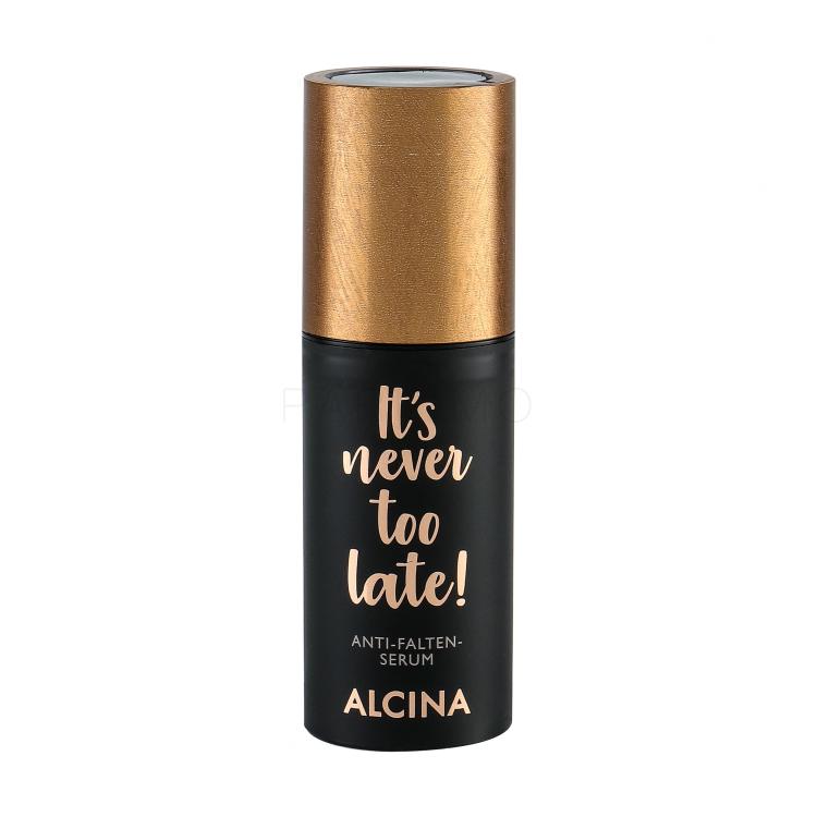 ALCINA It´s Never Too Late! Anti-Wrinkle Serum za obraz za ženske 30 ml