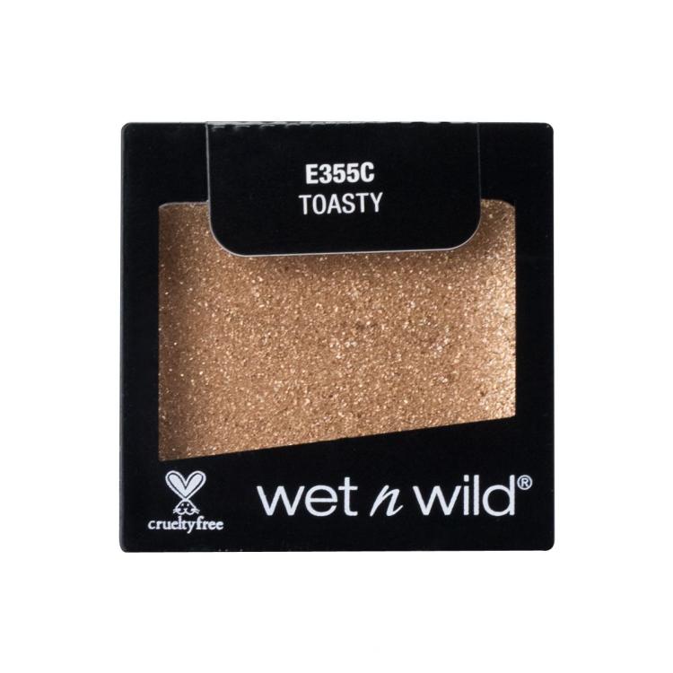 Wet n Wild Color Icon Glitter Single Senčilo za oči za ženske 1,4 g Odtenek Toasty