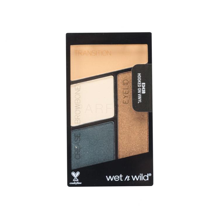 Wet n Wild Color Icon Quad Senčilo za oči za ženske 4,5 g Odtenek Hooked On Vinyl