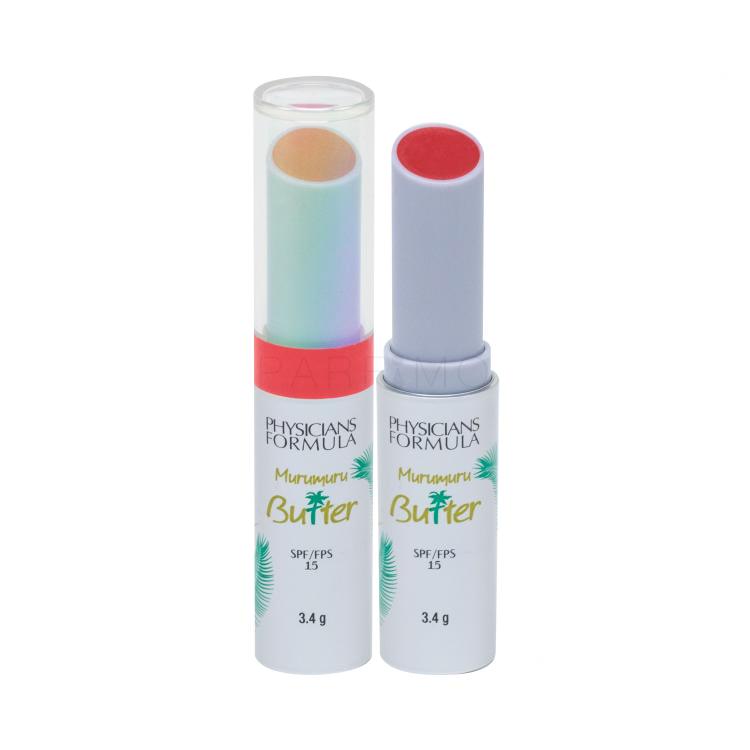 Physicians Formula Murumuru Butter Lip Cream SPF15 Balzam za ustnice za ženske 3,4 g Odtenek Samba Red
