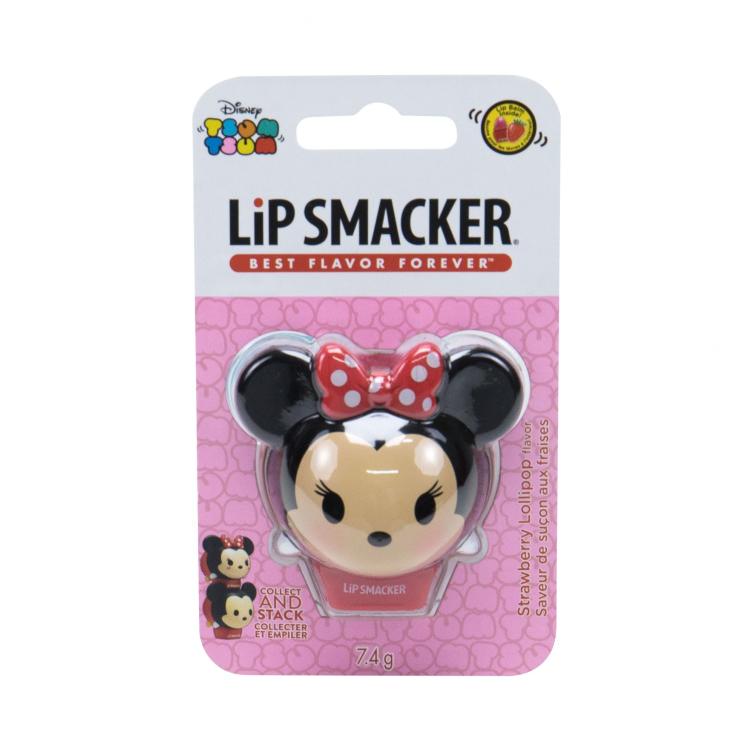 Lip Smacker Disney Minnie Mouse Balzam za ustnice za otroke 7,4 g Odtenek Strawberry Lollipop