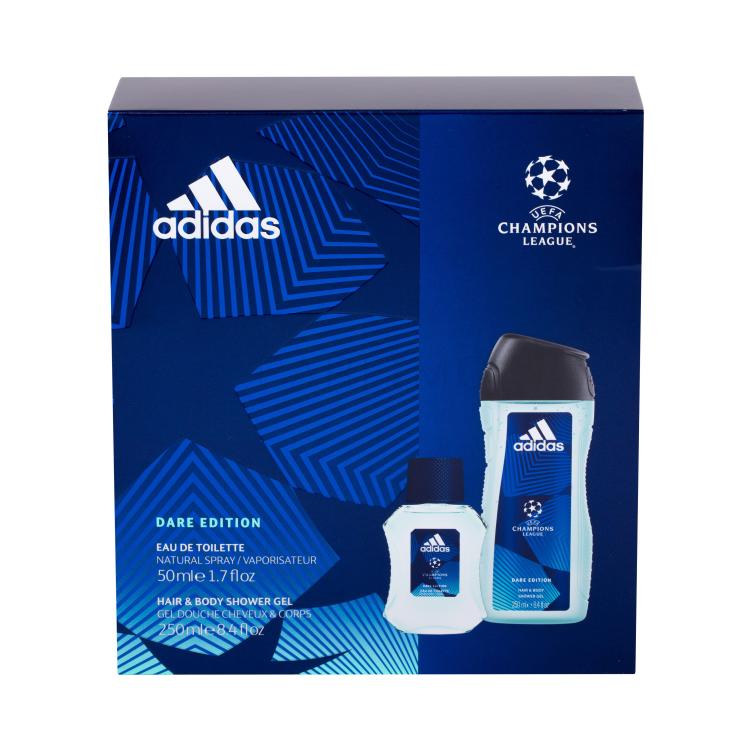 Adidas UEFA Champions League Dare Edition Darilni set toaletna voda 50 ml + gel za prhanje 250 ml