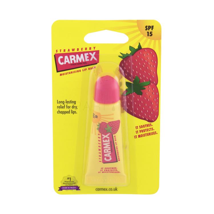 Carmex Strawberry SPF15 Balzam za ustnice za ženske 10 g