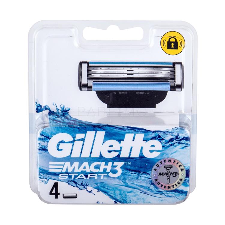 Gillette Mach3 Start Nadomestne britvice za moške 4 kos