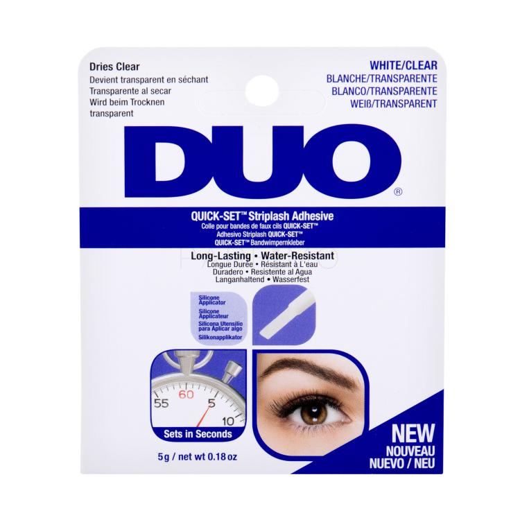 Ardell Duo Quick-Set Striplash Adhesive White/Clear Lepilo za trepalnice za ženske 5 g