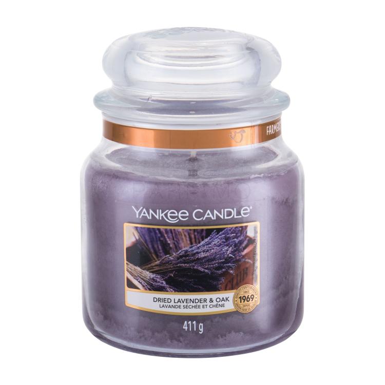 Yankee Candle Dried Lavender &amp; Oak Dišeča svečka 411 g