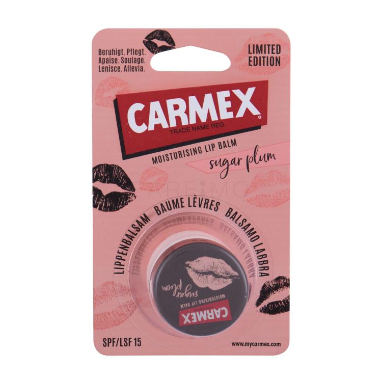 Carmex Sugar Plum SPF15 Balzam za ustnice za ženske 7,5 g