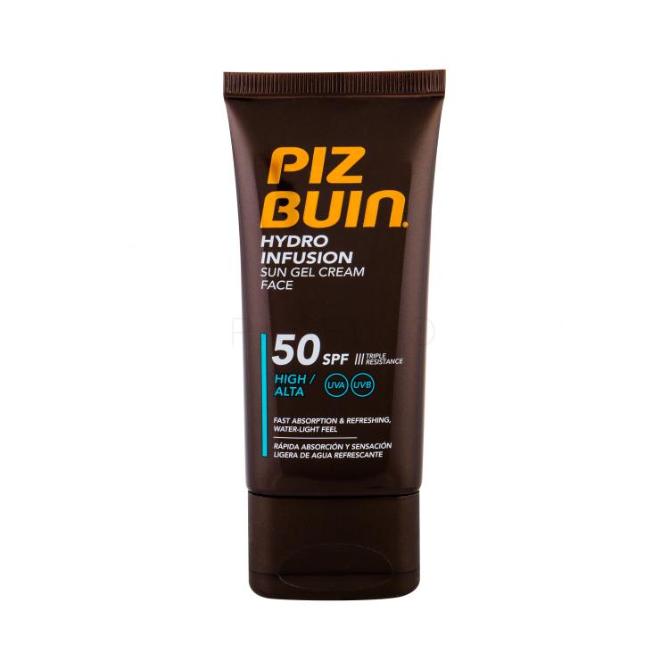 PIZ BUIN Hydro Infusion SPF50 Zaščita pred soncem za obraz 50 ml poškodovana škatla