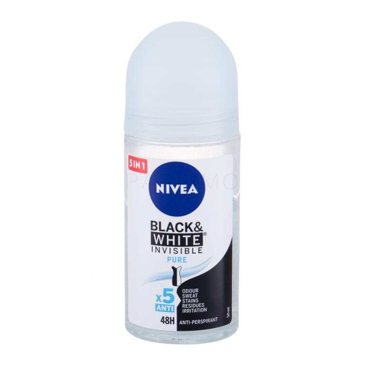 Nivea Black &amp; White Invisible Pure 48h Antiperspirant za ženske 50 ml