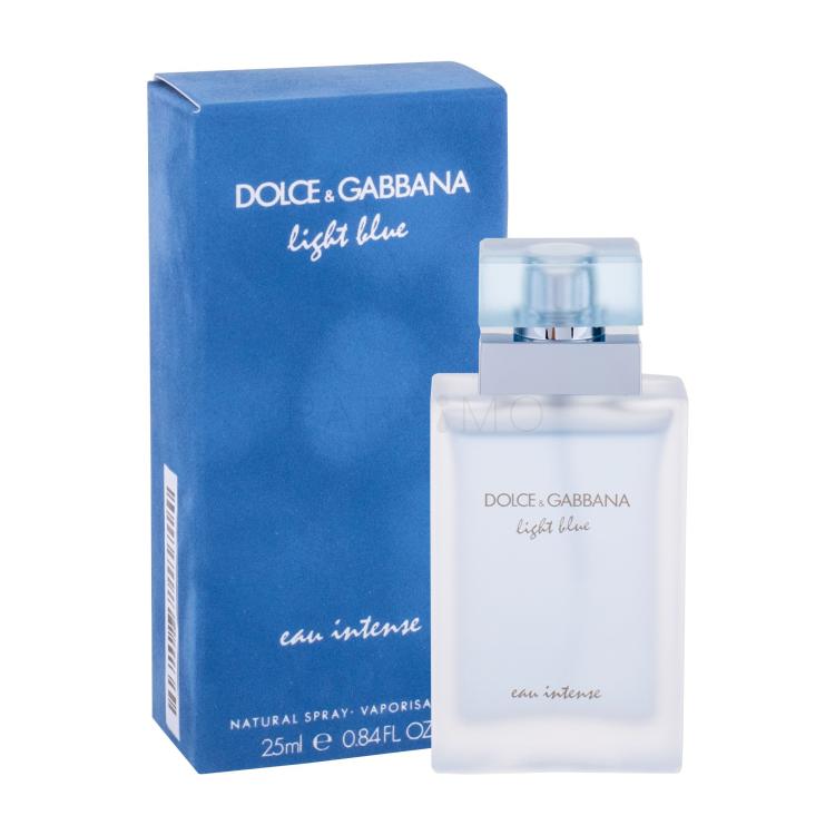 Dolce&amp;Gabbana Light Blue Eau Intense Parfumska voda za ženske 25 ml poškodovana škatla