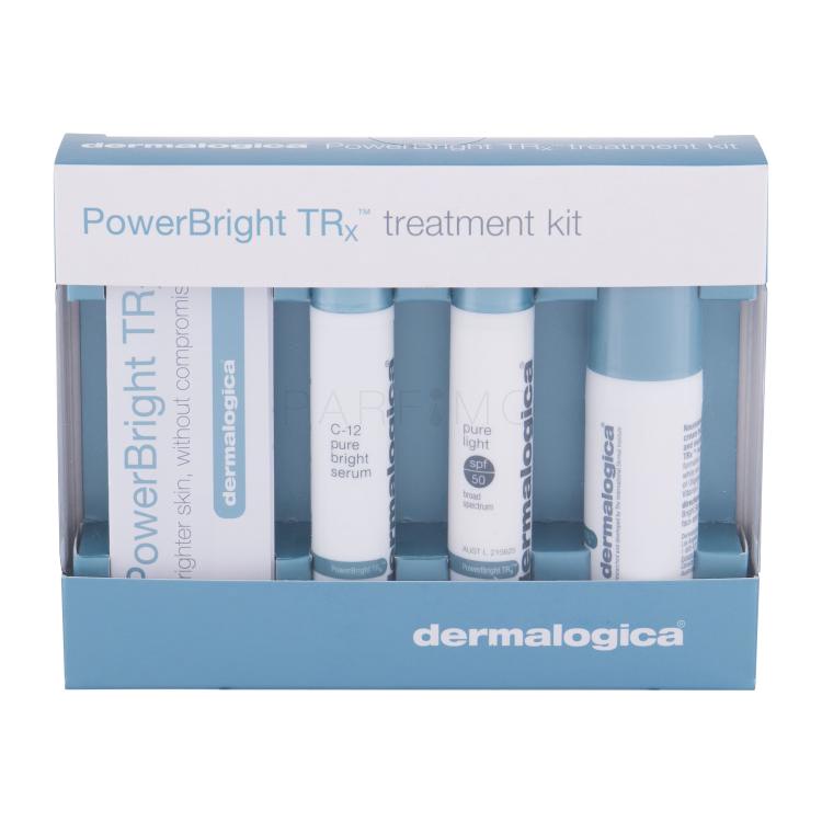 Dermalogica PowerBright TRx C -12 Pure Bright Darilni set serum za obraz C-12 10 ml + dnevna krema za obraz SPF50 10 ml + nočna krema za obraz Pure Night 10 ml