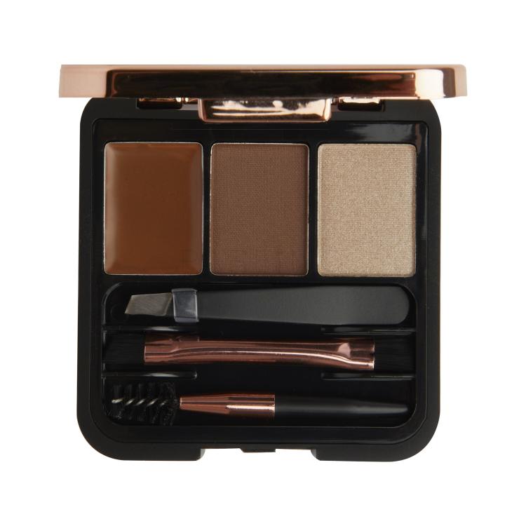 Makeup Revolution London Brow Sculpt Kit Paletka za obrvi za ženske 2,2 g Odtenek Brown