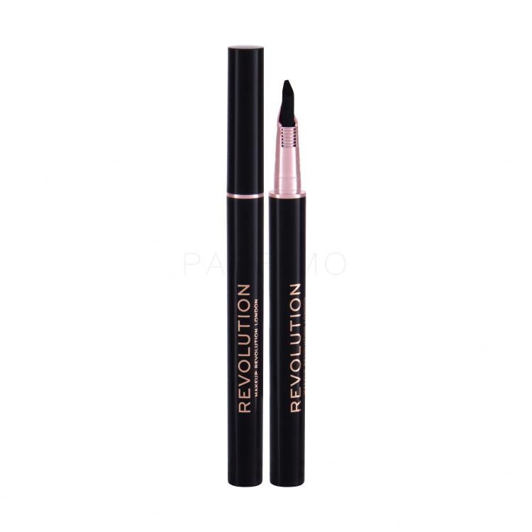 Makeup Revolution London Flick And Go Črtalo za oči za ženske 1,2 ml Odtenek Black