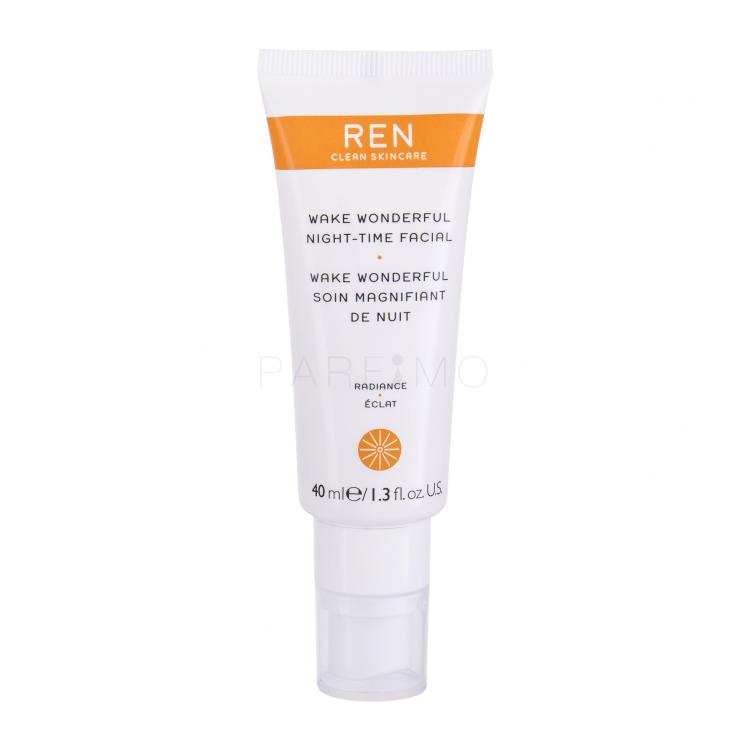 REN Clean Skincare Radiance Wake Wonderful Night-Time Facial Nočna krema za obraz za ženske 40 ml