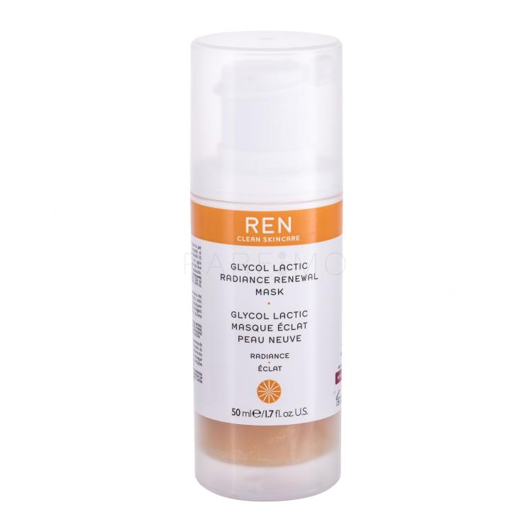 REN Clean Skincare Radiance Glycol Lactic Radiance Renewal AHA Maska za obraz za ženske 50 ml