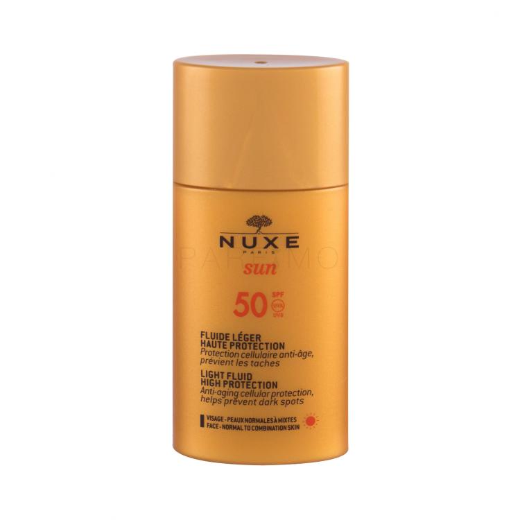 NUXE Sun Light Fluid SPF50 Zaščita pred soncem za obraz 50 ml tester