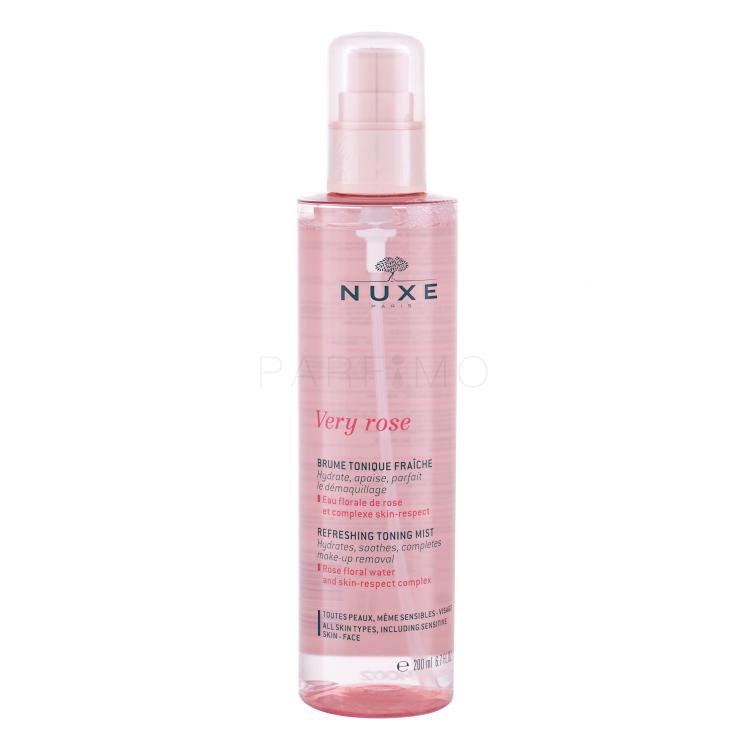 NUXE Very Rose Refreshing Toning Losjon in sprej za obraz za ženske 200 ml