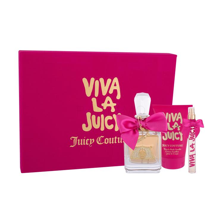 Juicy Couture Viva La Juicy Darilni set parfumska voda 100 ml + parfumska voda 10 ml + losjon za telo 125 ml