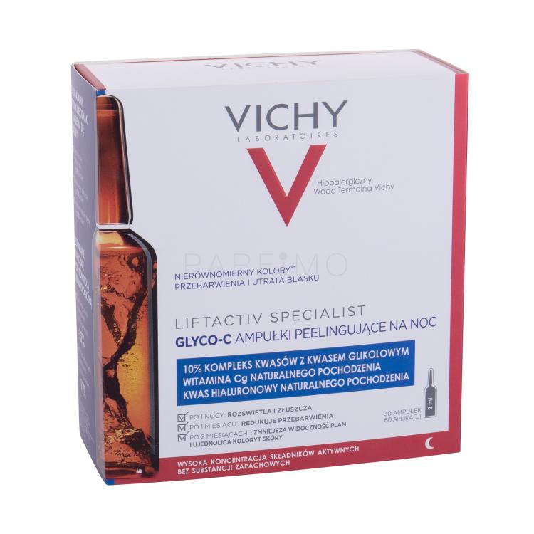 Vichy Liftactiv Glyco-C Night Peel Ampoules Serum za obraz za ženske 60 ml
