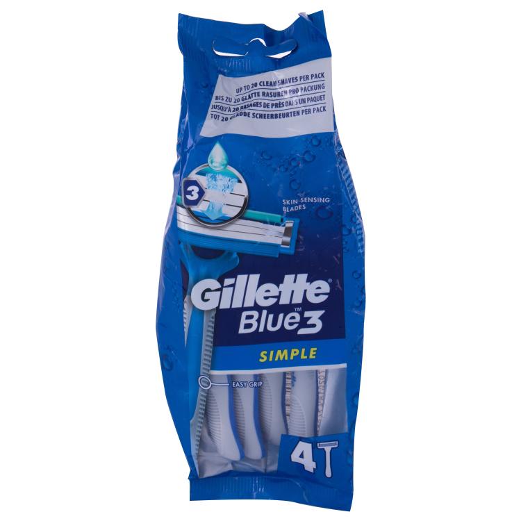 Gillette Blue3 Simple Brivnik za moške 1 kos
