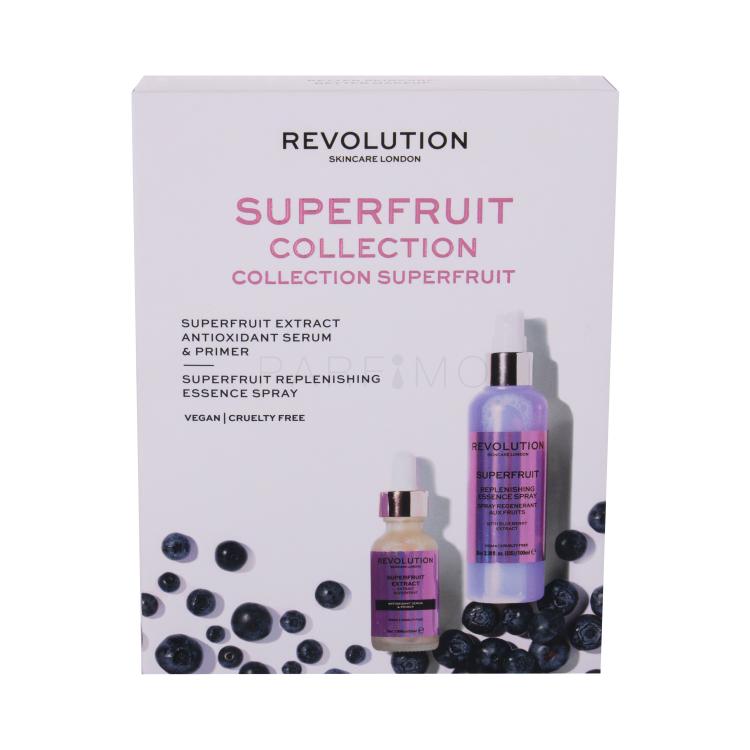 Revolution Skincare Superfruit Extract Collection Darilni set serum za obraz 30 ml + vlažilni sprej za obraz 100 ml