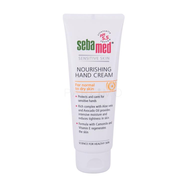 SebaMed Sensitive Skin Nourishing Krema za roke za ženske 75 ml