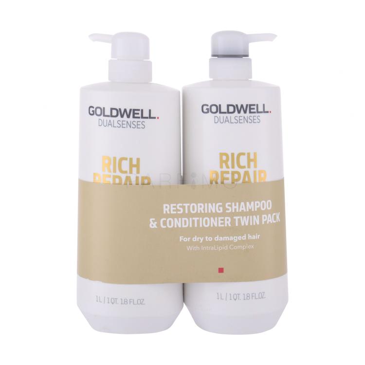 Goldwell Dualsenses Rich Repair Darilni set šampon 1000 ml + balzam 1000 ml