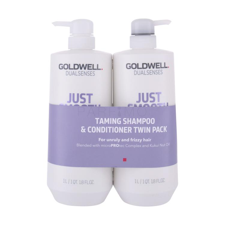 Goldwell Dualsenses Just Smooth Darilni set šampon 1000 ml + balzam 1000 ml