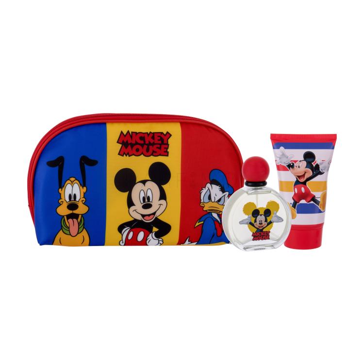 Disney Mickey Mouse Darilni set toaletna voda 50 ml + gel za prhanje 100 ml + kozmetična torbica