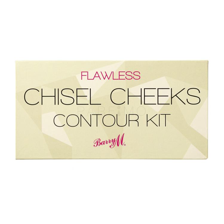 Barry M Flawless Chisel Cheeks Contour Kit Puder v prahu za ženske 2,5 g Odtenek Light - Medium