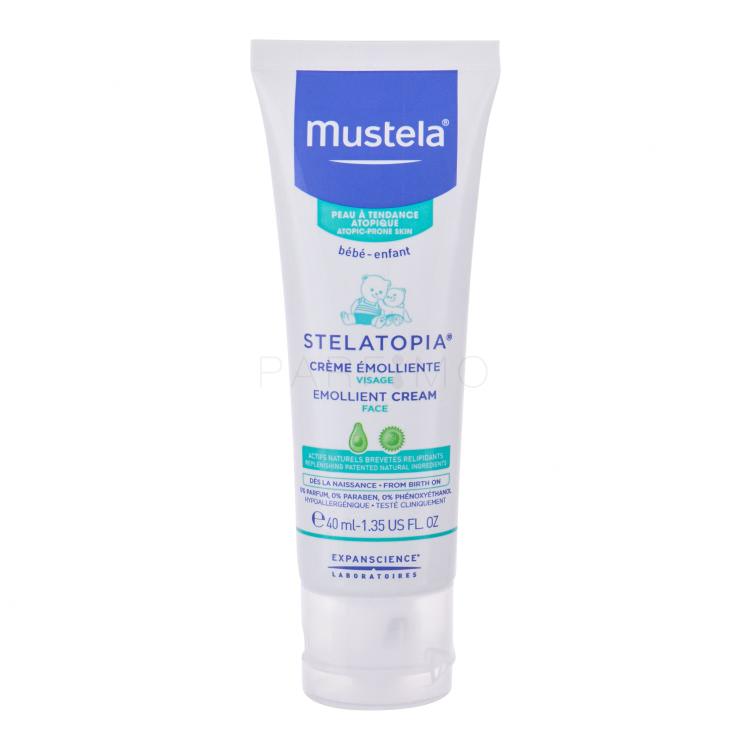 Mustela Bébé Stelatopia Emollient Cream Dnevna krema za obraz za otroke 40 ml