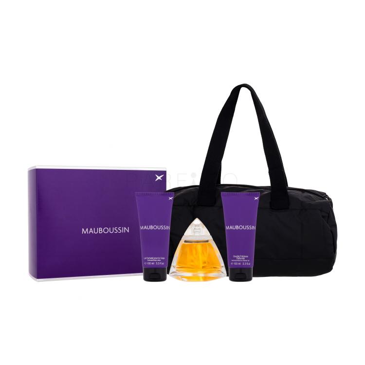 Mauboussin Mauboussin Darilni set parfumska voda 100 ml + losjon za telo 100 ml + gel za prhanje 100 ml + kozmetična torbica