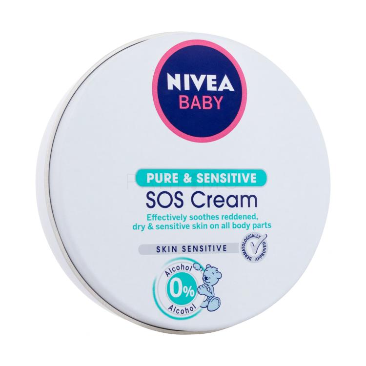 Nivea Baby SOS Cream Pure &amp; Sensitive Dnevna krema za obraz za otroke 150 ml