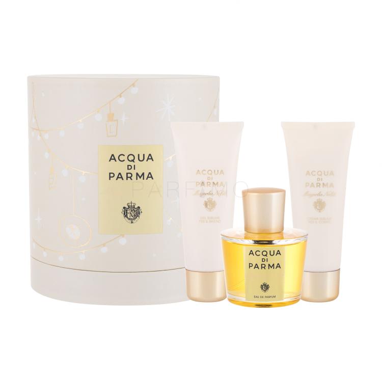 Acqua di Parma Le Nobili Magnolia Nobile Darilni set parfumska voda 100 ml + krema za telo 75 g + gel za prhanje 75 ml