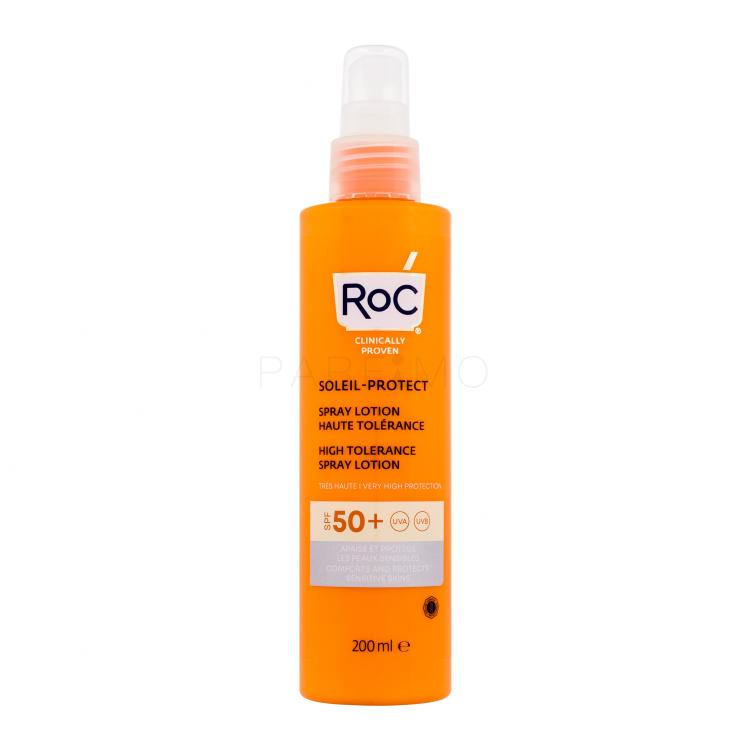 RoC Soleil-Protect High Tolerance SPF50+ Zaščita pred soncem za telo za ženske 200 ml