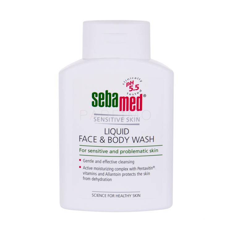 SebaMed Sensitive Skin Face &amp; Body Wash Tekoče milo za ženske 200 ml