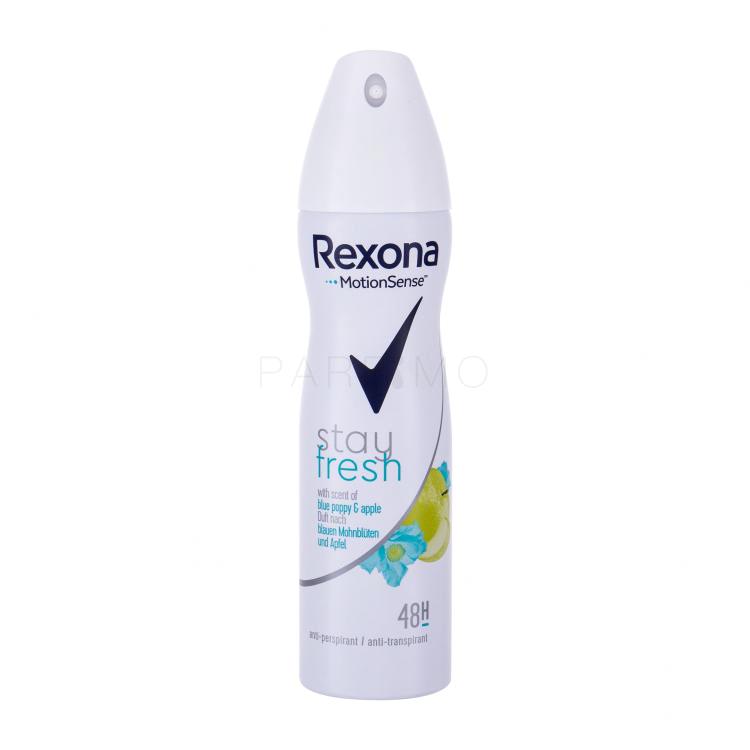 Rexona MotionSense Stay Fresh Blue Poppy &amp; Apple Antiperspirant za ženske 150 ml