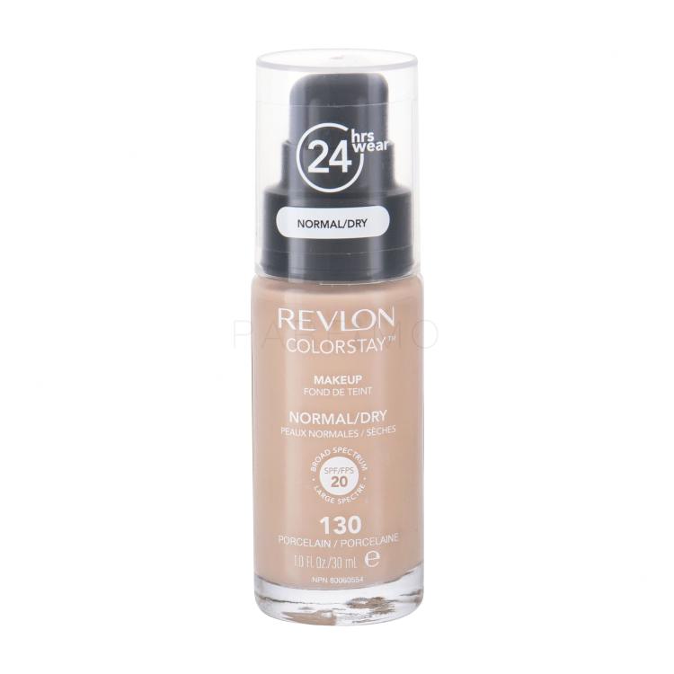 Revlon Colorstay Normal Dry Skin SPF20 Puder za ženske 30 ml Odtenek 130 Porcelain