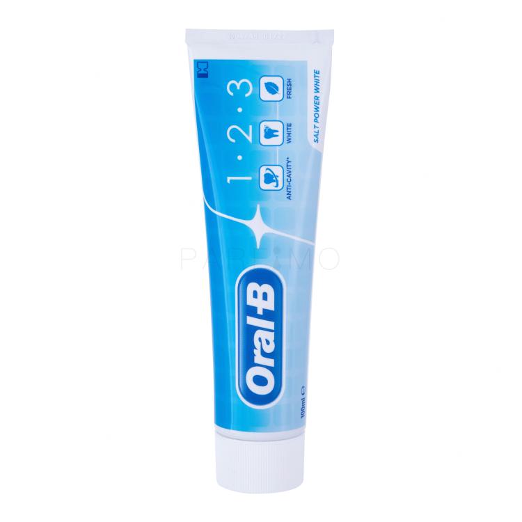 Oral-B 1-2-3 Salt Power White Zobna pasta 100 ml