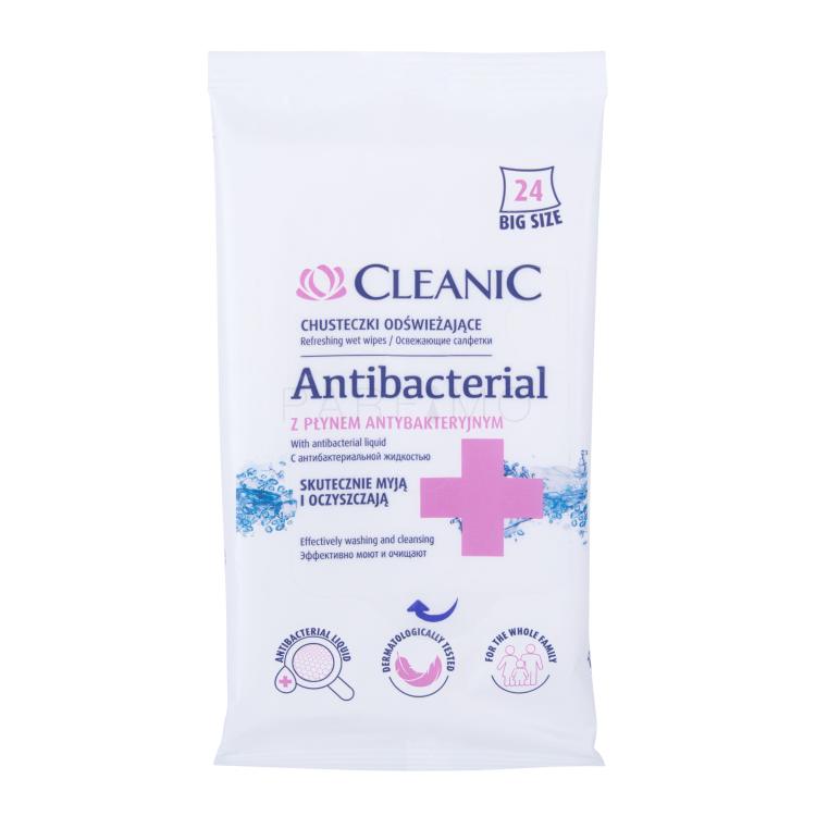 Cleanic Antibacterial Refreshing Wet Wipes Antibakterijska sredstva 24 kos