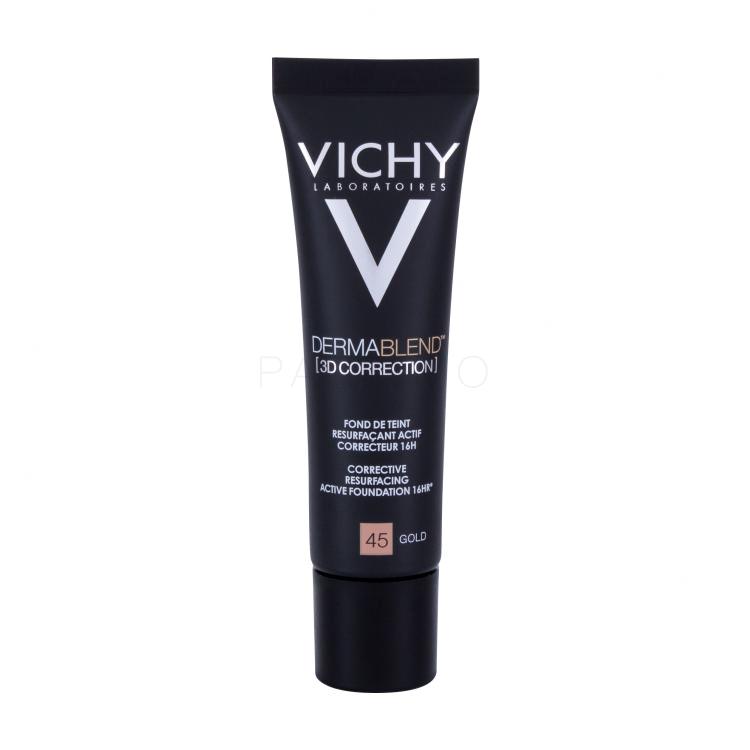Vichy Dermablend™ 3D Antiwrinkle &amp; Firming Day Cream SPF25 Puder za ženske 30 ml Odtenek 45 Gold