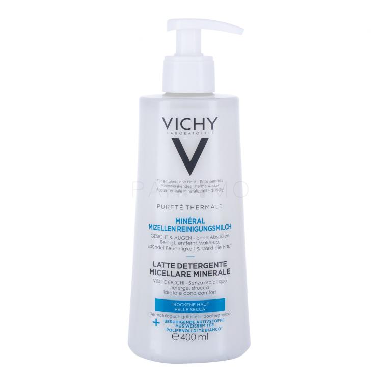 Vichy Pureté Thermale Mineral Milk For Dry Skin Čistilno mleko za ženske 400 ml