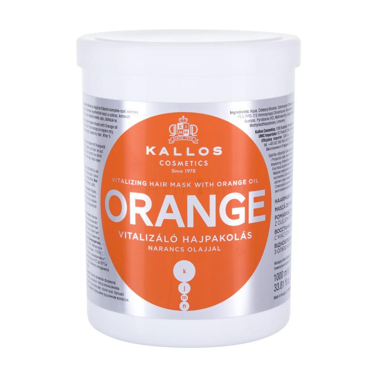 Kallos Cosmetics Orange Maska za lase za ženske 1000 ml