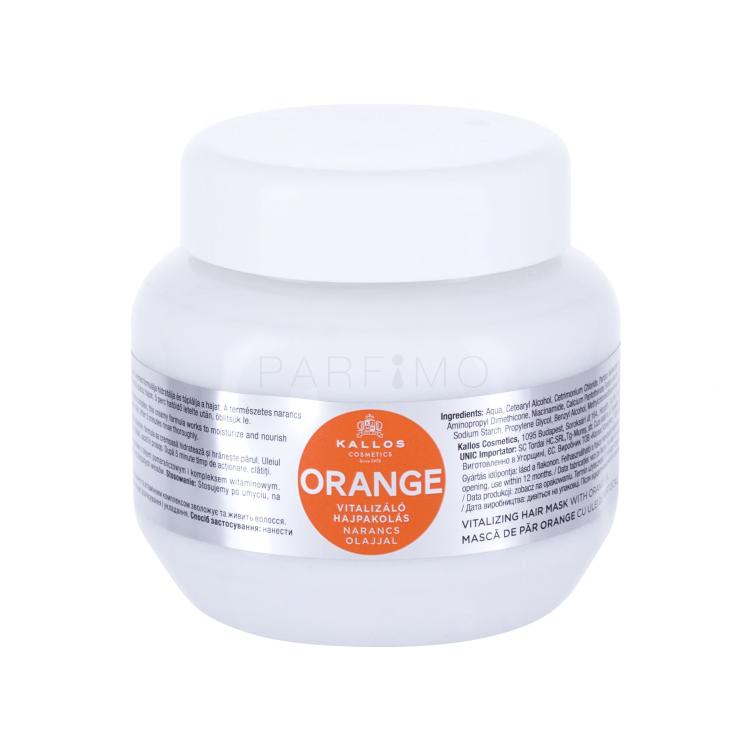 Kallos Cosmetics Orange Maska za lase za ženske 275 ml