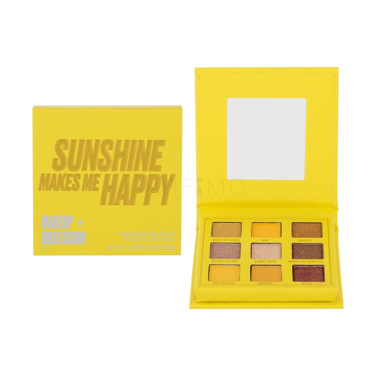 Makeup Obsession Sunshine Makes Me Happy Senčilo za oči za ženske 3,42 g