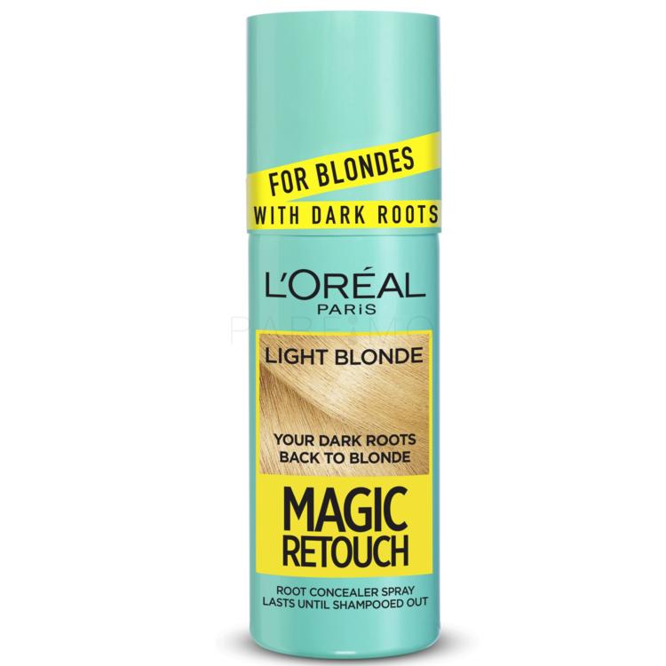 L&#039;Oréal Paris Magic Retouch Instant Root Concealer Spray Barva za lase za ženske 75 ml Odtenek Light Blonde