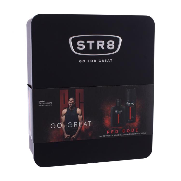 STR8 Red Code Darilni set toaletna voda 50 ml + deodorant 150 ml